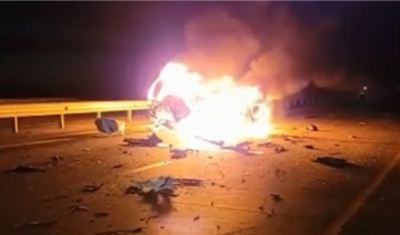 Павлодарда екі көлік соқтығысып, бір адам тірідей өртеніп кетті