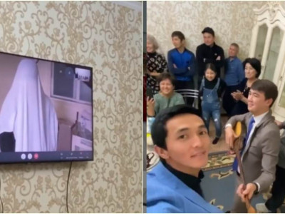 Келін Оңтүстік Кореяда отырды: Таразда онлайн беташар өтті