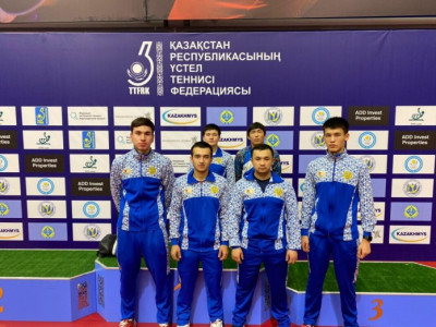 Шымкенттің ерлер құрамасы үстел теннисінен Қазақстан чемпионатының қола жүлдегері