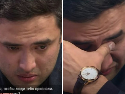 Тәуекел Мүсілім сұхбат барысында тоқтаусыз жылап қалды (фото, видео)