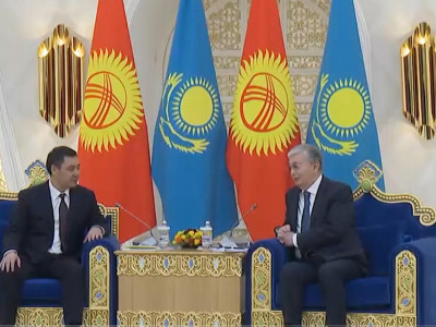 Садыр Жапаров ең алғашқы мемлекеттік сапарын Қазақстаннан бастады