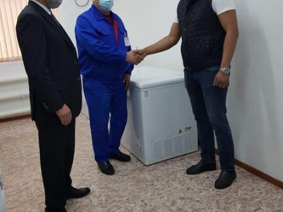 Қан орталығына вакцина сақтайтын құрылғы тарту етті