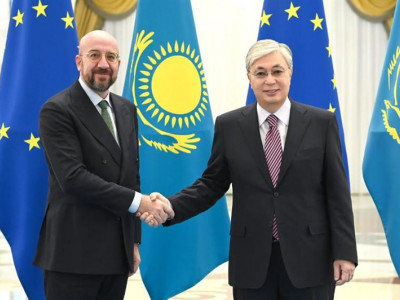 Қасым-Жомарт Тоқаев Еуропалық Кеңестің Президенті Шарль Мишельді қарсы алды 