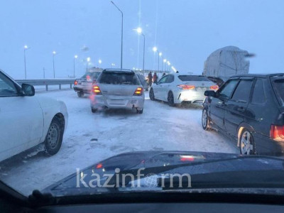 Ақмола облысында аязды күні жолда қалған 10 адам құтқарылды