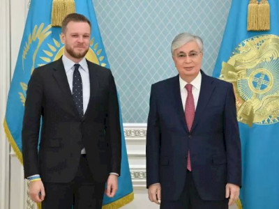 Тоқаев литвалық министр Габриэлюс Ландсбергисті қабылдады