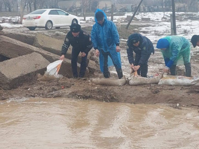 Түркістан облысында су деңгейі бәсеңдеді