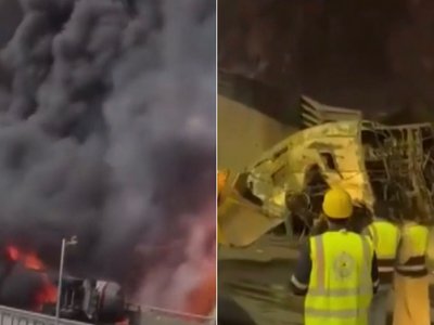 Қажылыққа барғандар мінген автобус өртеніп, 20 адам көз жұмды