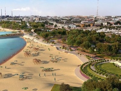 Балқашта қала жағалауы абаттандырылады