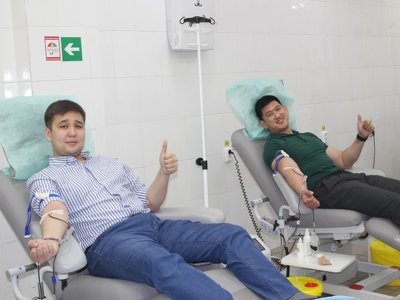 Сот қызметкерлері 23 литр қан тапсырды