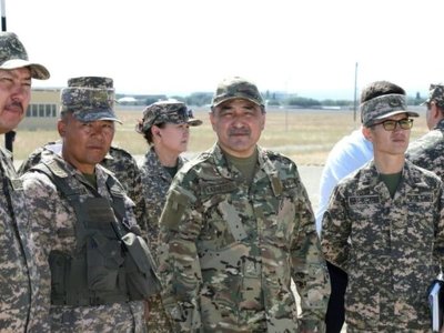 Облыс әкімі «Қордай-2023» тактикалық-арнайы оқу-жаттығуының жабылу салтанатына қатысты