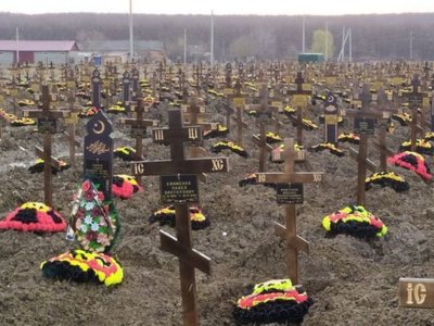 Жергілікті вагнерліктер жерленген моланы сүріп тастаған