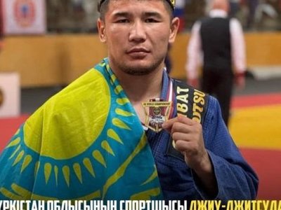 Түркістан облысының спортшысы джиу-джитсудан әлем...