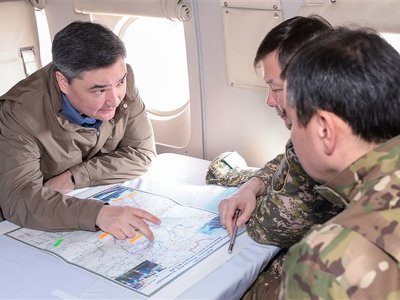 Олжас Бектенов Ақтөбе облысындағы су тасқыны жағдайын тексерді