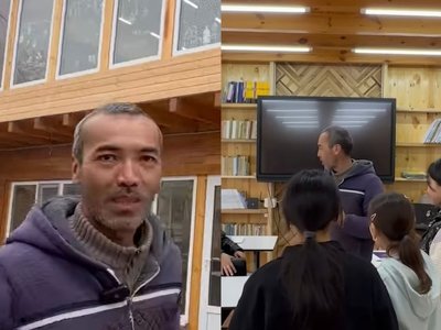 Жұрттың баласы! Қырғыз жігіті өз ауылына кітапхана соғыпты
