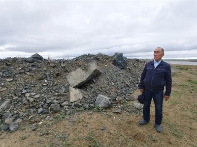 Ақтөбеде бөгетті нығайту кезінде тау-кен массасы қолданылды
