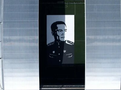 Жеңіске 80 жыл: Бауыржан Момышұлының алып портреті Рекордтар кітабына енді