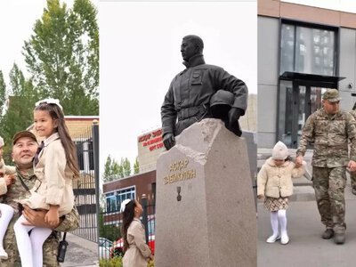 Ерлікпен қаза тапқан өрт сөндіруші Асқар Забикулиннің қызын әріптестері 1-сыныпқа алып барды