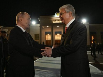 Қасым-Жомарт Тоқаев Владимир Путинді әуежайдан шығарып салды