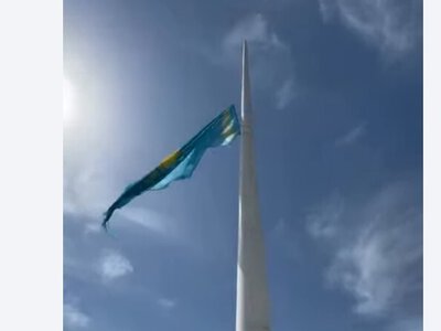 Шымкентте мемлекеттік рәміздер ұлықталды