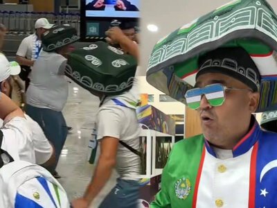 Өзбекстандық жанкүйерлер Мехико әуежайын шулатты (видео)