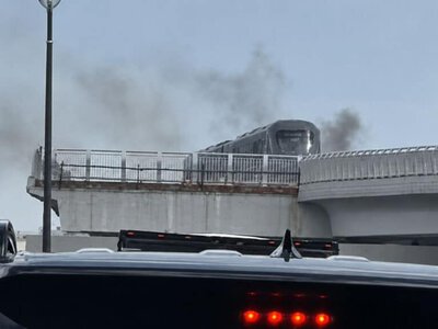 Астанада LRT жолынан өрт шықты