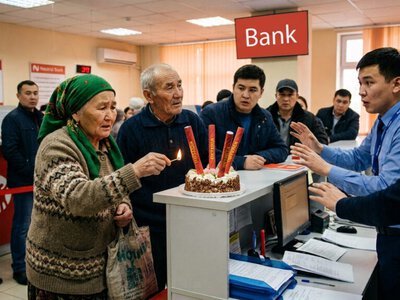 Алаяқтар зейнеткерлерді банкте тортқа салынған петарданы жаруға мәжбүрлеген