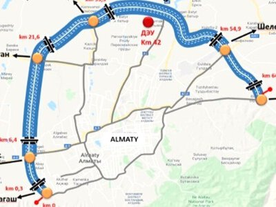 Абай және Райымбек даңғылдары Үлкен Алматы айналма жолына қосылады