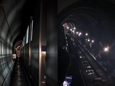 Алматыда жарық сөнгенде метро тоқтап, адамдар тоннельден жаяу шыққан
