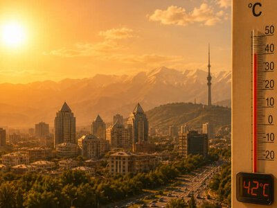 +42°C-қа дейін: Алматыда биыл жаз қаншалық ыстық болды (инфографика)