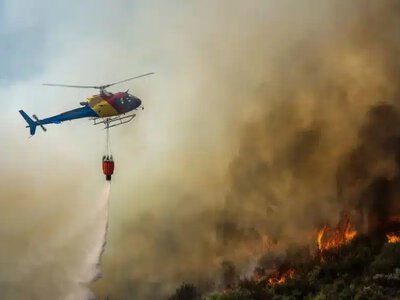 Ақтөбе облысында орман өртін тікұшақпен сөндіріп жатыр
