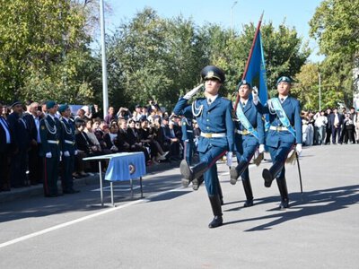 Шымкентте Сабыр Рахымов атындағы әскери колледждің 105 кадеті Әскери ант қабылдады