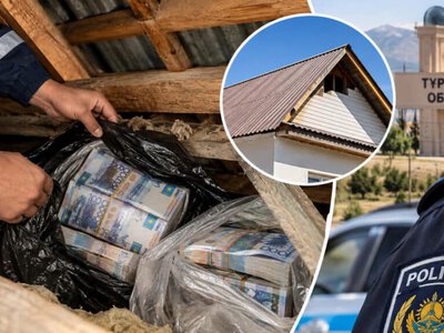 Түркістан облысында үйдің шатырынан 5 млн теңге ақша табылды